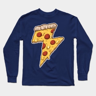 Thunder Cheesy Pizza Long Sleeve T-Shirt